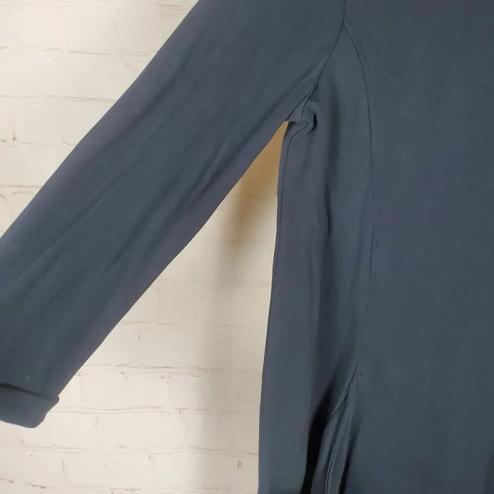 SEASALT Cornwall Merchants Dress Size 6 Navy Blue Shift Tunic Pockets Lagenlook